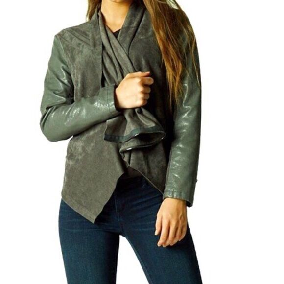 Blank NYC mixed media moto jacket - Picture 1 of 8